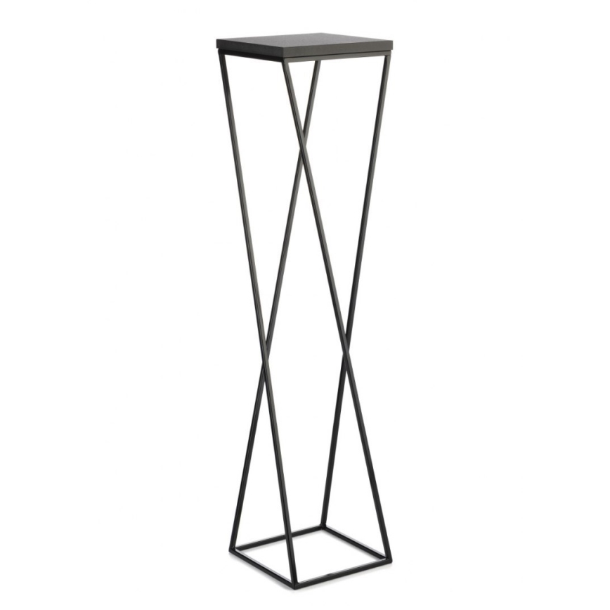 Gėlių stovas LOFT 100x24 cm juodas