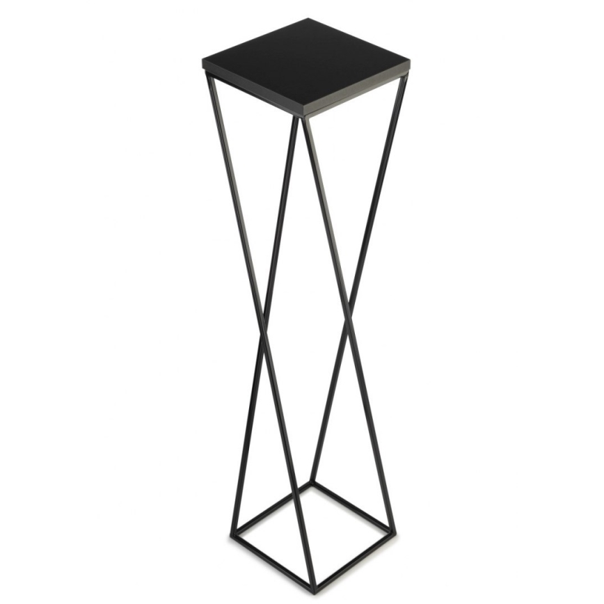 Gėlių stovas LOFT 100x24 cm juodas
