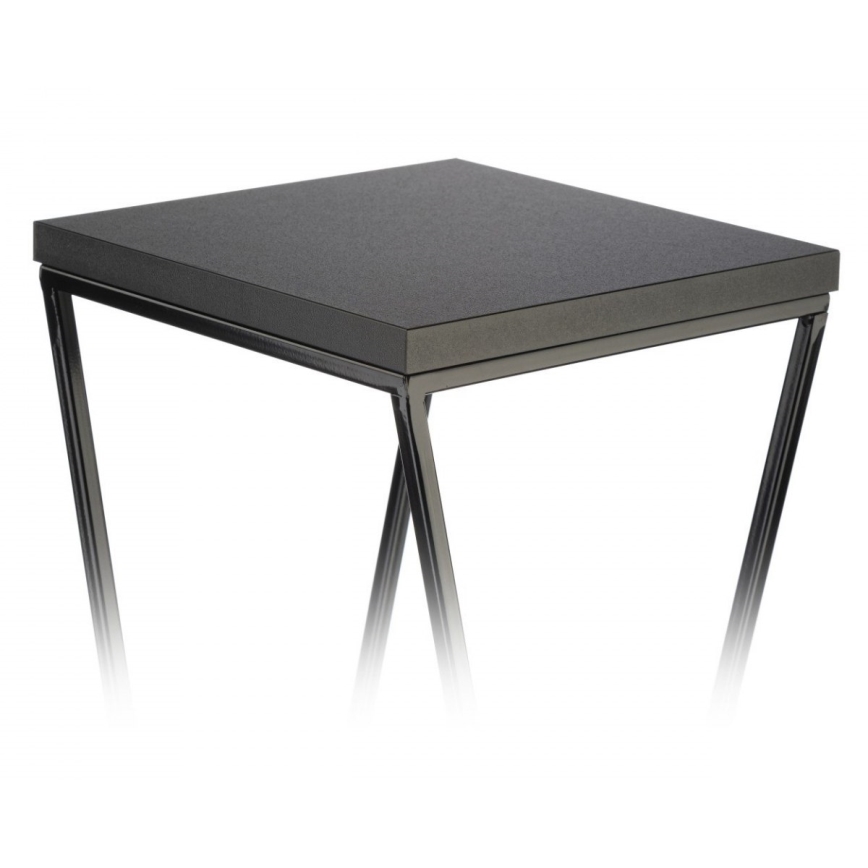 Gėlių stovas LOFT 100x24 cm juodas
