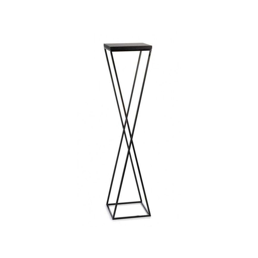 Gėlių stovas LOFT 100x24 cm juodas