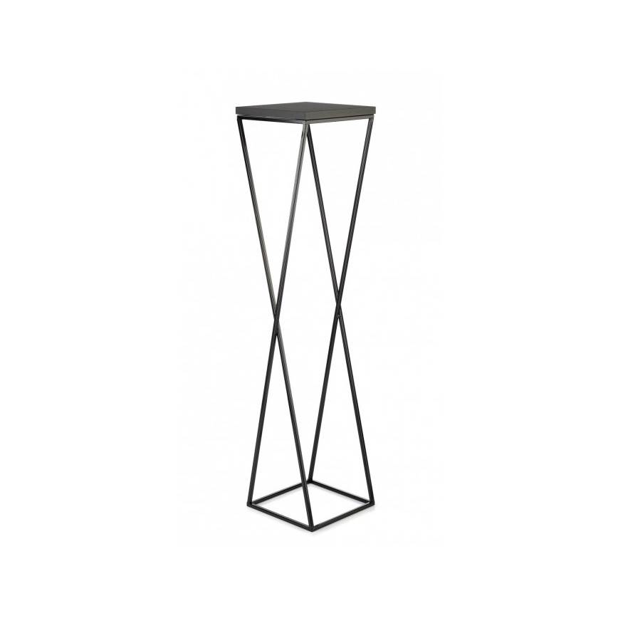 Gėlių stovas LOFT 100x24 cm juodas