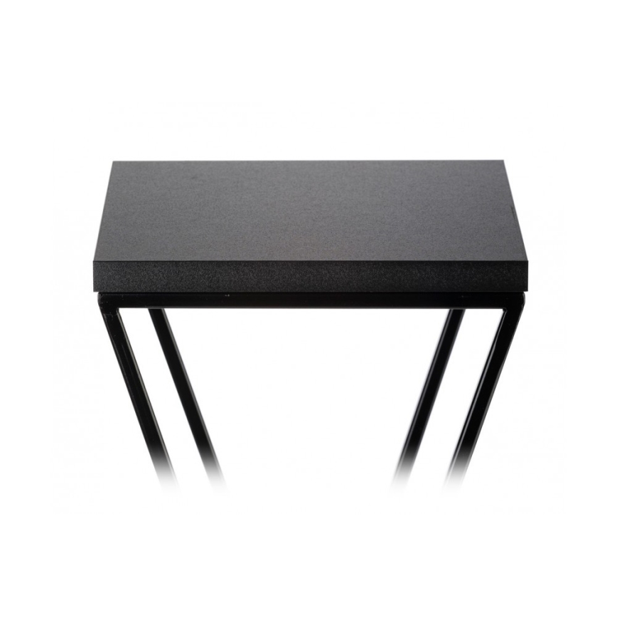Gėlių stovas LOFT 100x24 cm juodas
