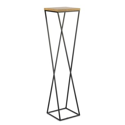 Gėlių stovas LOFT 100x24 cm juodas/rudas
