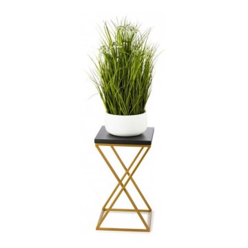Gėlių stovas LOFT 40x24 cm auksinis/juodas