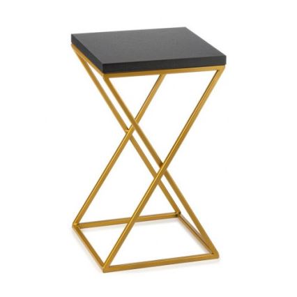 Gėlių stovas LOFT 40x24 cm auksinis/juodas