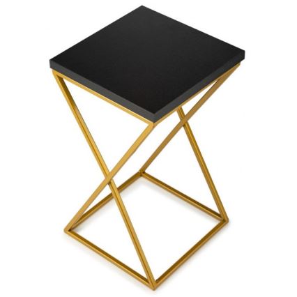 Gėlių stovas LOFT 40x24 cm auksinis/juodas