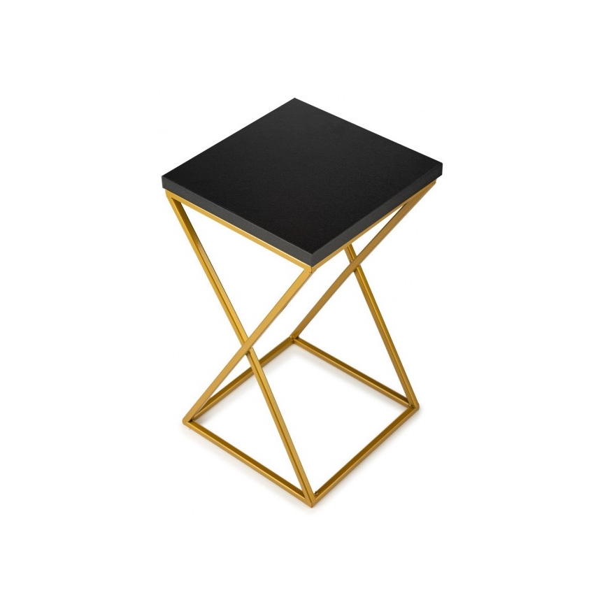 Gėlių stovas LOFT 40x24 cm auksinis/juodas