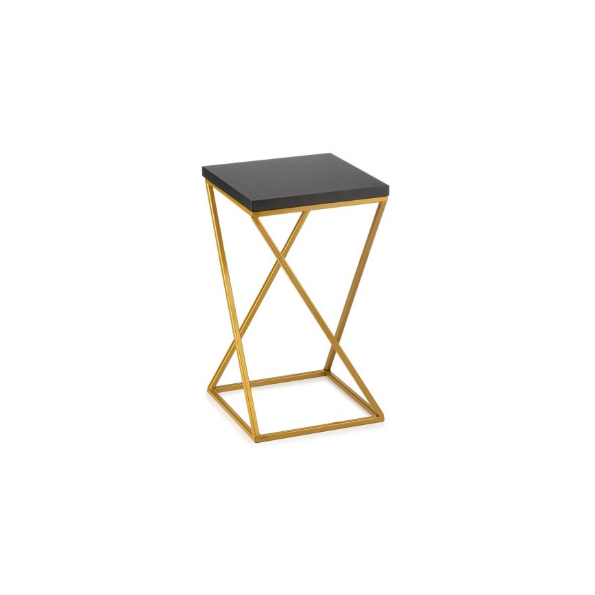 Gėlių stovas LOFT 40x24 cm auksinis/juodas