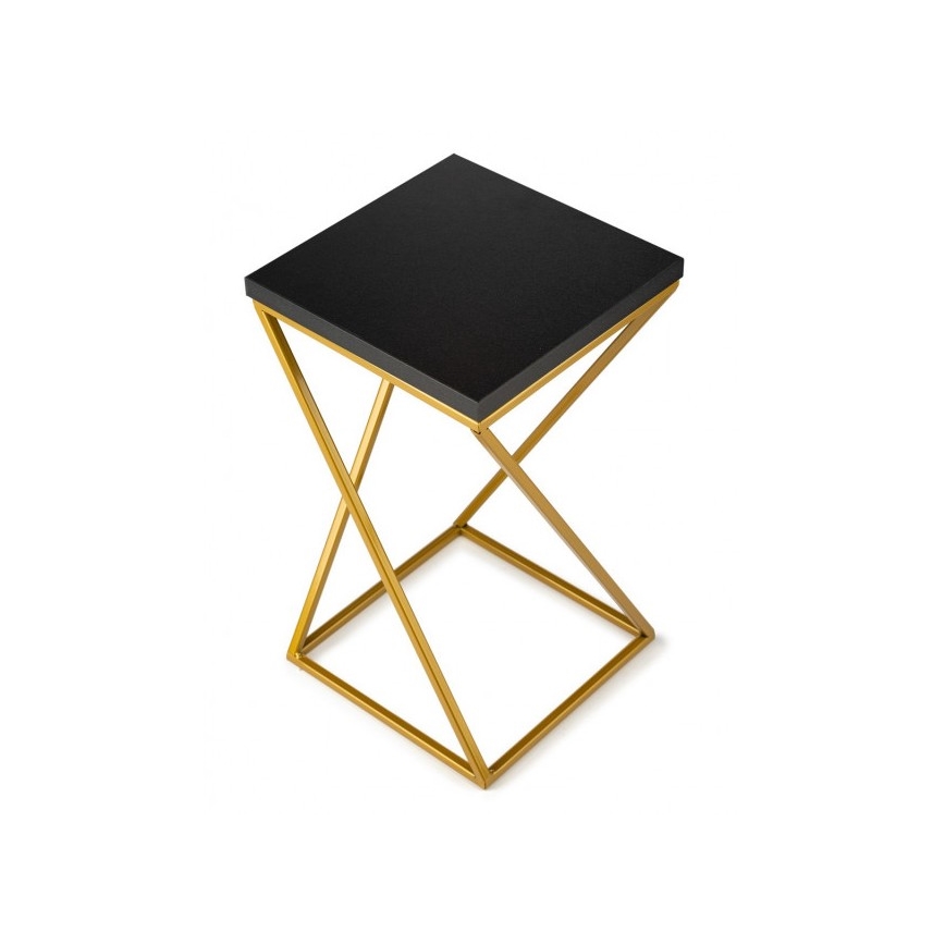 Gėlių stovas LOFT 40x24 cm auksinis/juodas