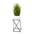 Gėlių stovas LOFT 40x24 cm juodas/baltas