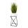 Gėlių stovas LOFT 40x24 cm juodas/baltas