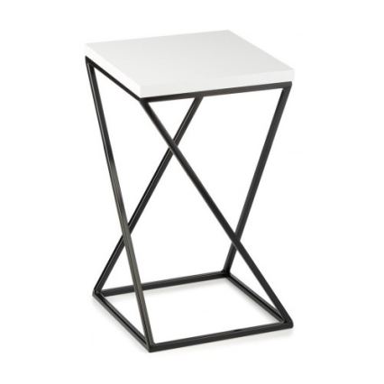 Gėlių stovas LOFT 40x24 cm juodas/baltas