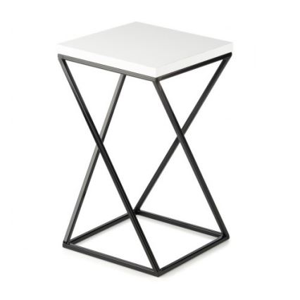 Gėlių stovas LOFT 40x24 cm juodas/baltas