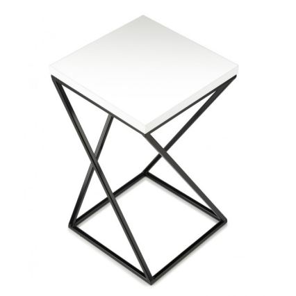 Gėlių stovas LOFT 40x24 cm juodas/baltas