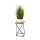 Gėlių stovas LOFT 40x24 cm juodas/rudas