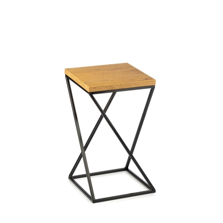 Gėlių stovas LOFT 40x24 cm juodas/rudas