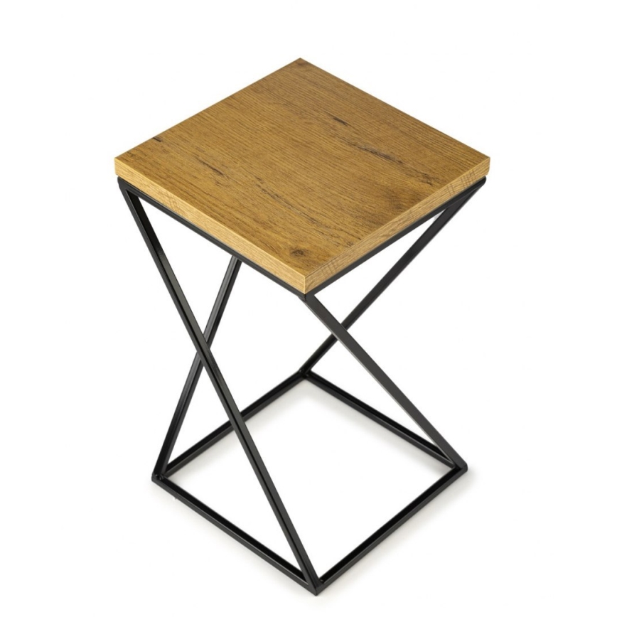 Gėlių stovas LOFT 40x24 cm juodas/rudas