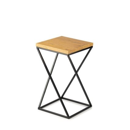 Gėlių stovas LOFT 40x24 cm juodas/rudas