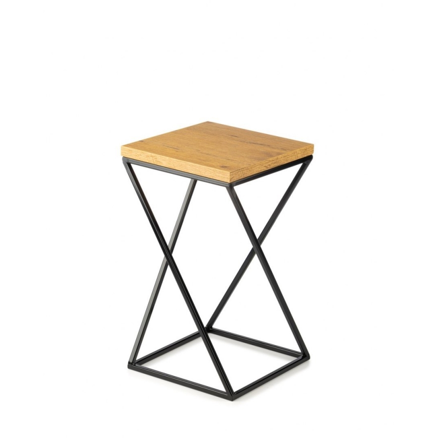 Gėlių stovas LOFT 40x24 cm juodas/rudas