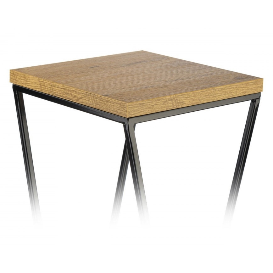 Gėlių stovas LOFT 40x24 cm juodas/rudas