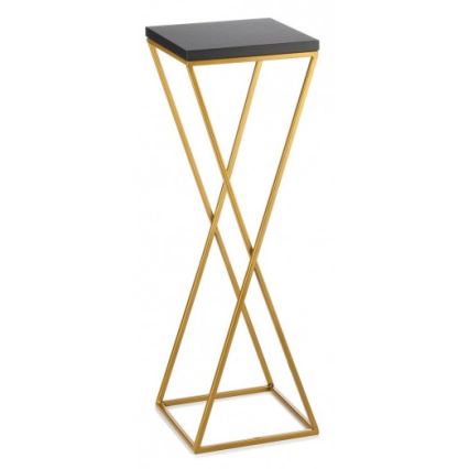 Gėlių stovas LOFT 70x24 cm auksinis/juodas