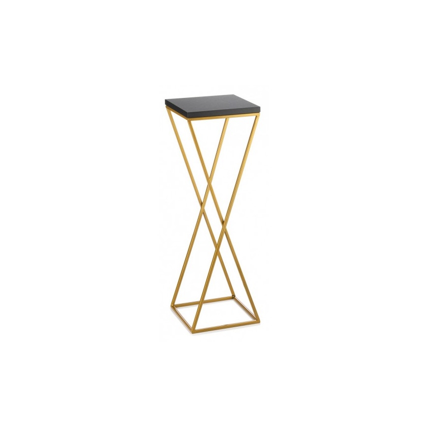 Gėlių stovas LOFT 70x24 cm auksinis/juodas