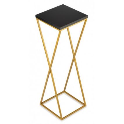 Gėlių stovas LOFT 70x24 cm auksinis/juodas