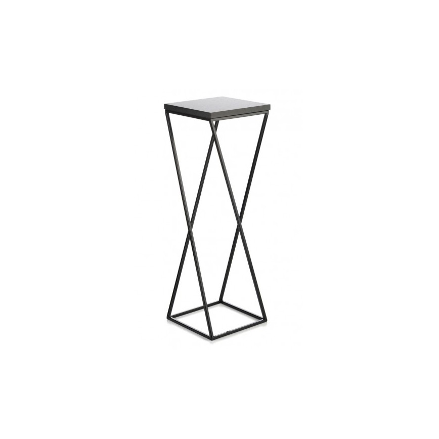 Gėlių stovas LOFT 70x24 cm juodas