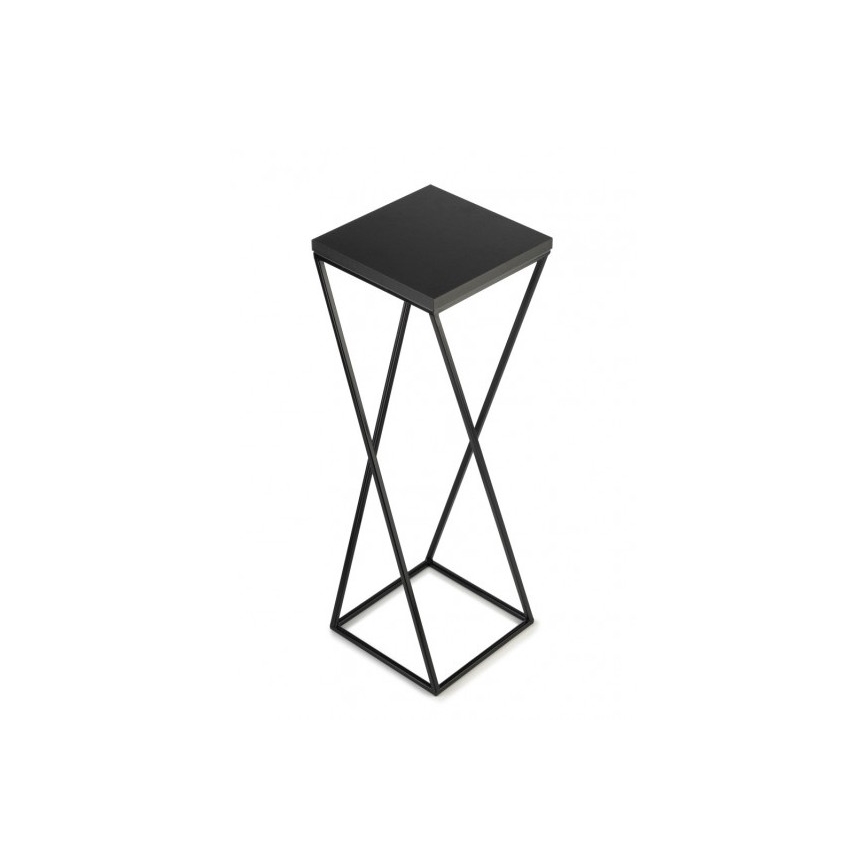 Gėlių stovas LOFT 70x24 cm juodas