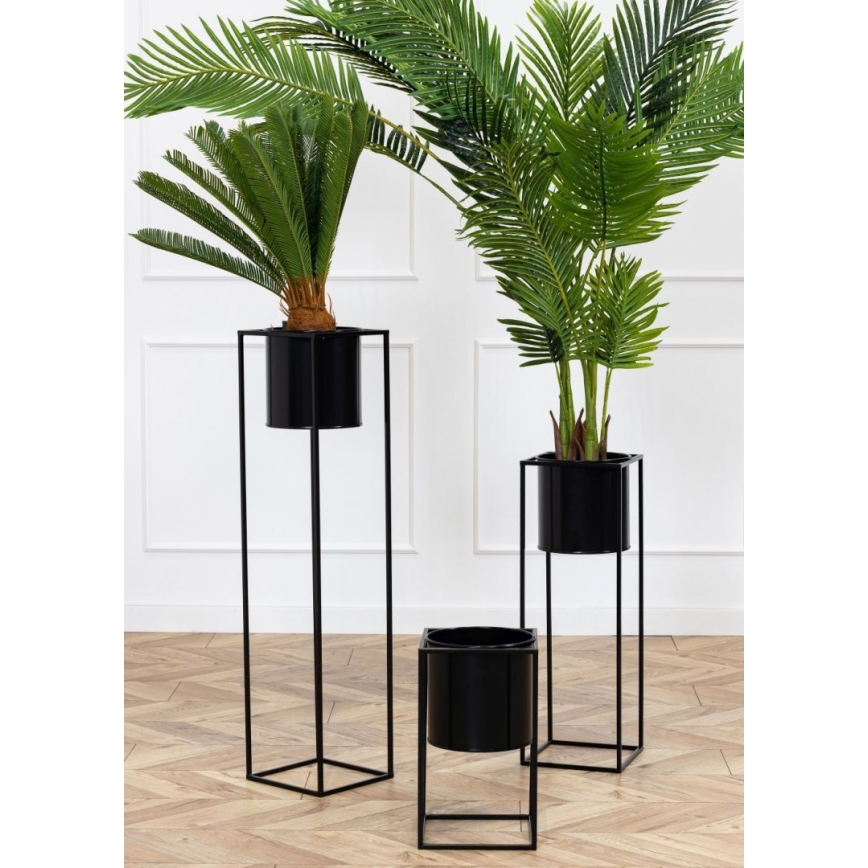 Gėlių stovas RING 100x23 cm juodas