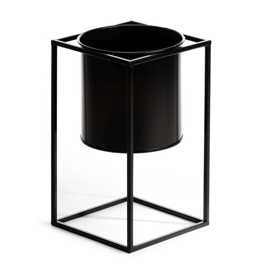 Gėlių stovas RING 40x23 cm juodas