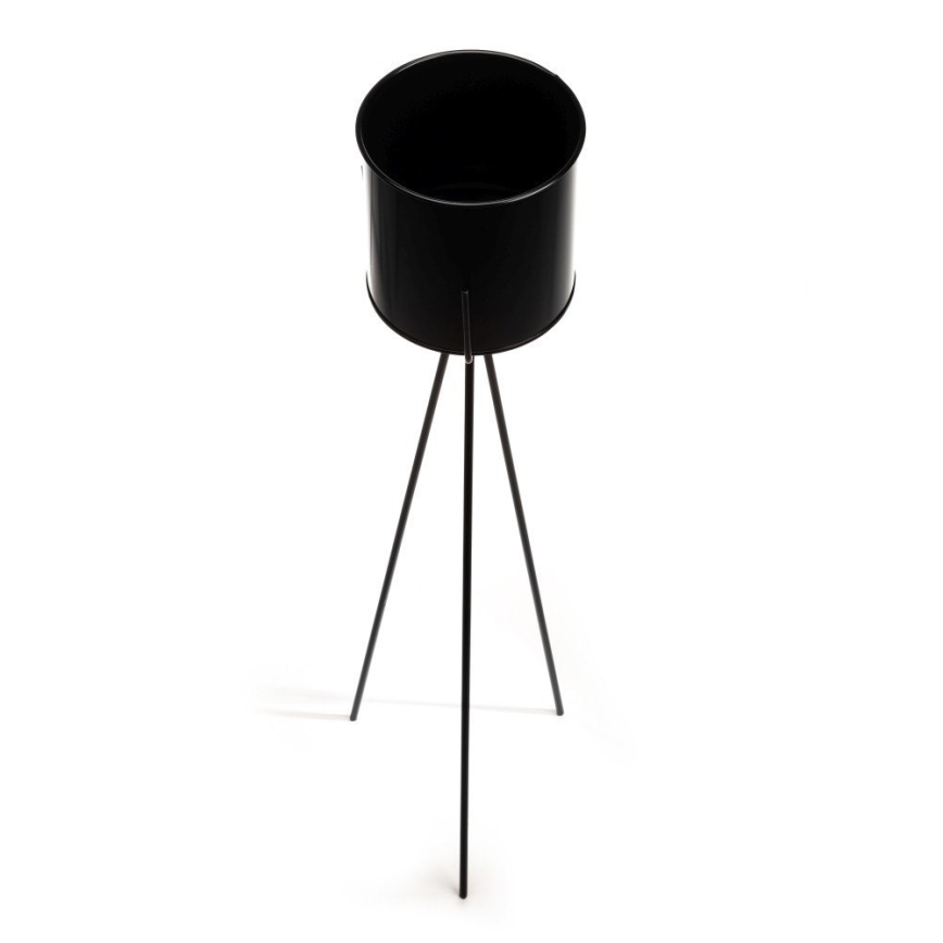 Gėlių stovas TRIPOD 110x25 cm juodas