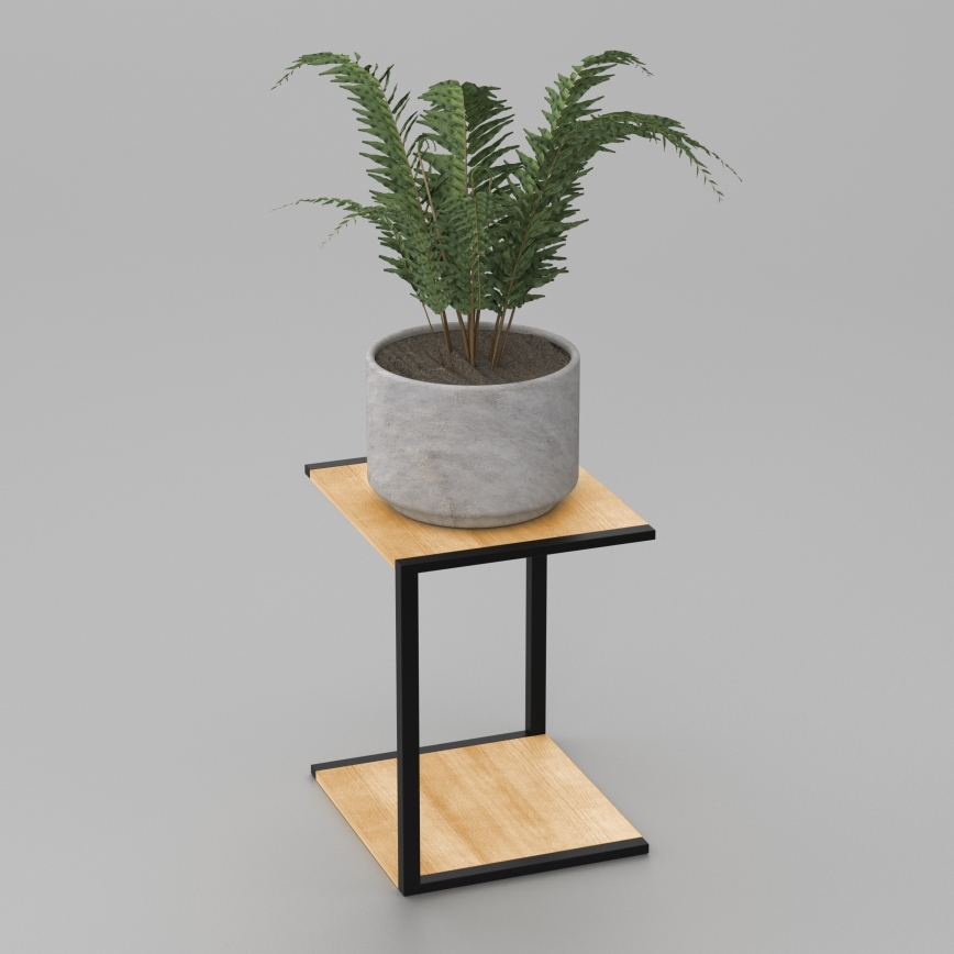 Gėlių stovė 40x30x34 cm juodos spalvos