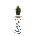 Gėlių stovė 70x24 cm juoda/ruda