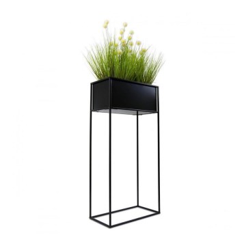 Gėlių stovė 90x44 cm juodos spalvos