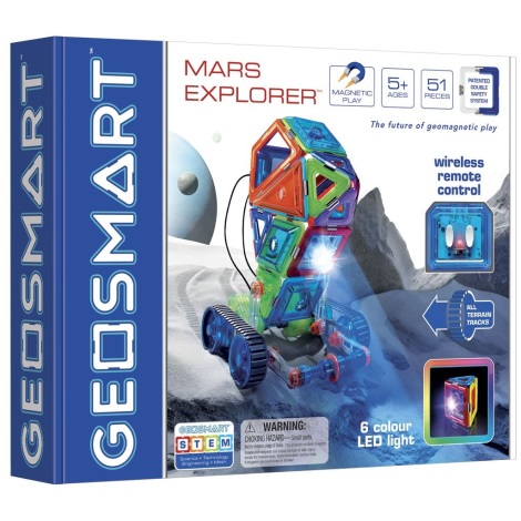 GeoSmart - Magnetinis pastato rinkinys Mars Explorer 51 vnt.