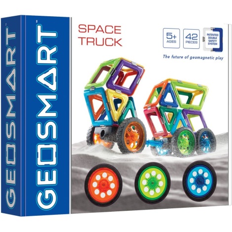 GeoSmart - Magnetinis pastato rinkinys Space Truck 42 vnt.