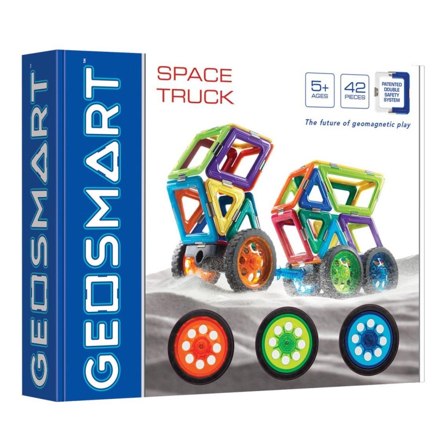 GeoSmart - Magnetinis pastato rinkinys Space Truck 42 vnt.