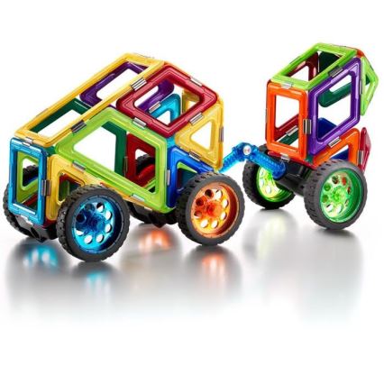 GeoSmart - Magnetinis pastato rinkinys Space Truck 42 vnt.