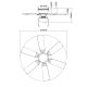 GLOBO - Lubinis ventiliatorius 1xE27/60W/230V