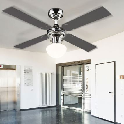 GLOBO - Lubinis ventiliatorius 1xE27/60W/230V