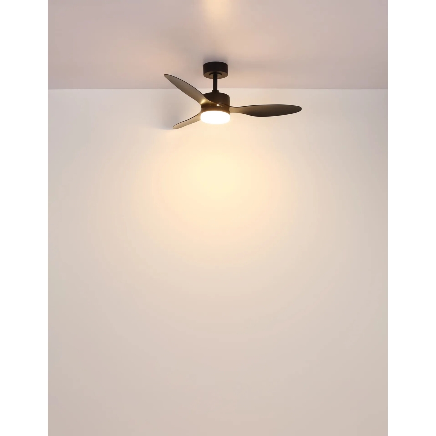 Globo - LED Reguliuojamas lubinis ventiliatorius LED/20W/230V 2700-6500K + nuotolinio valdymo pultas