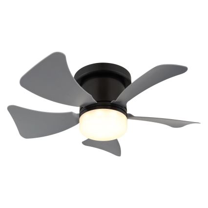 Globo - LED Reguliuojamas lubinis ventiliatorius LED/10W/230V 3000-6500K pilka + nuotolinio valdymo pultas