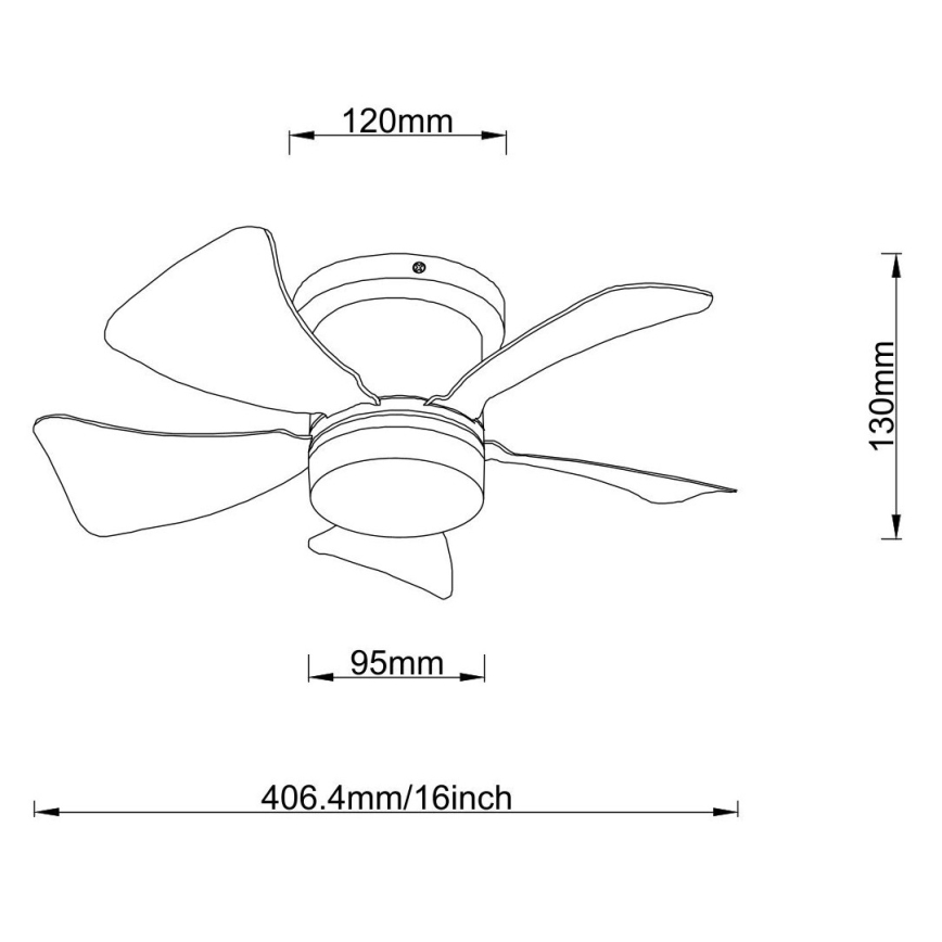 Globo - LED Reguliuojamas lubinis ventiliatorius LED/10W/230V 3000-6500K pilka + nuotolinio valdymo pultas
