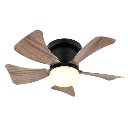 Globo - LED Dimeruojamas lubinis ventiliatorius LED/10W/230V 3000-6500K ruda + nuotolinio valdymo pultas
