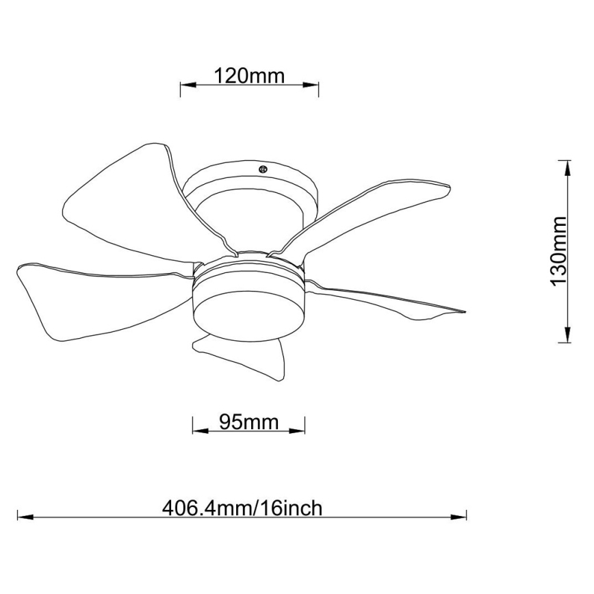 Globo - reguliuojamas LED lubinis ventiliatorius LED/10W/230V 3000-6500K baltas + nuotolinis valdymas