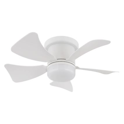 Globo - LED Reguliuojamas lubinis ventiliatorius LED/10W/230V 3000-6500K balta + nuotolinio valdymo pultas