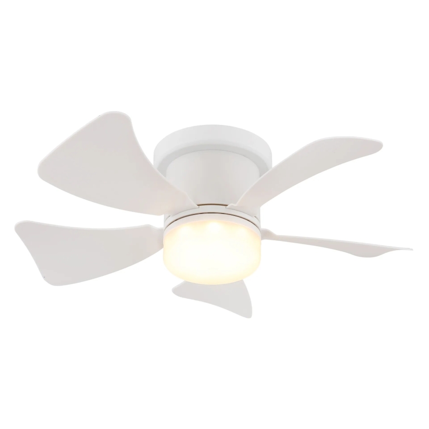Globo - LED Reguliuojamas lubinis ventiliatorius LED/10W/230V 3000-6500K balta + nuotolinio valdymo pultas