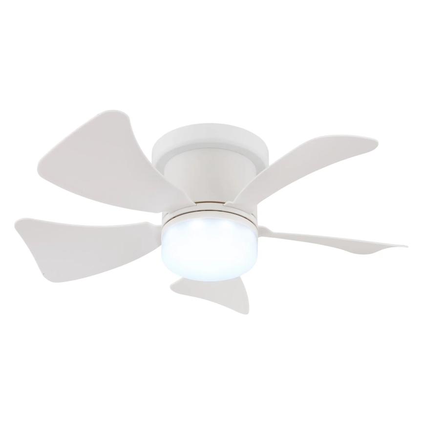 Globo - LED Reguliuojamas lubinis ventiliatorius LED/10W/230V 3000-6500K balta + nuotolinio valdymo pultas