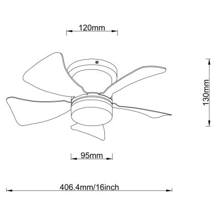 Globo - LED Reguliuojamas lubinis ventiliatorius LED/10W/230V 3000-6500K balta + nuotolinio valdymo pultas